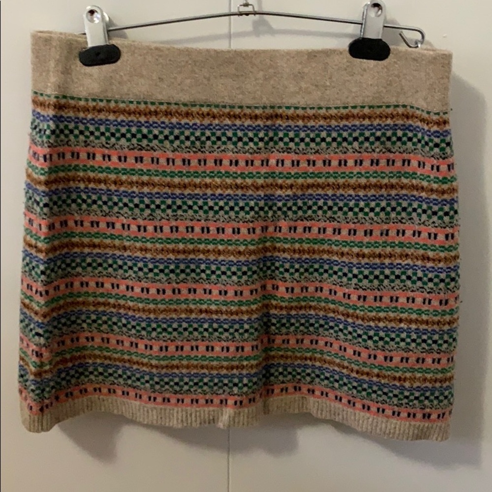 Madewell fair isle sweater skirt